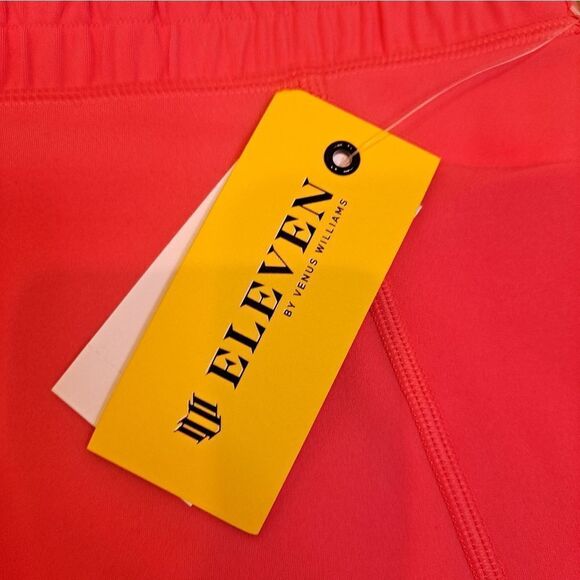 NWT EleVen by Venus Williams Let's Roll Smocked High Waist Leggings Size S Coral - Picture 7 of 9